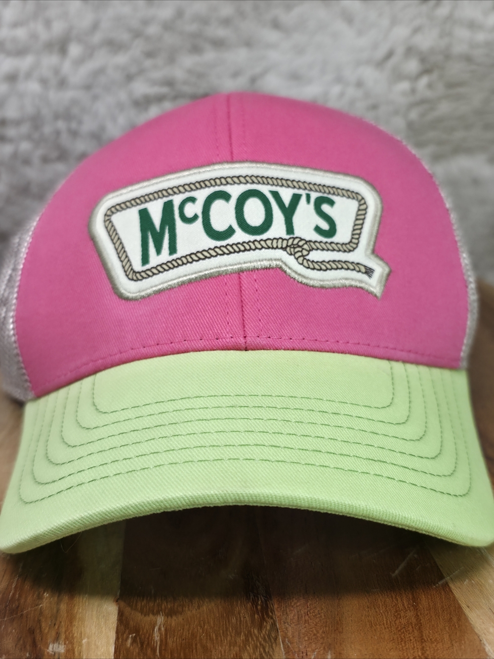 McCoy's Pink & Lime Two-Tone Trucker Hat